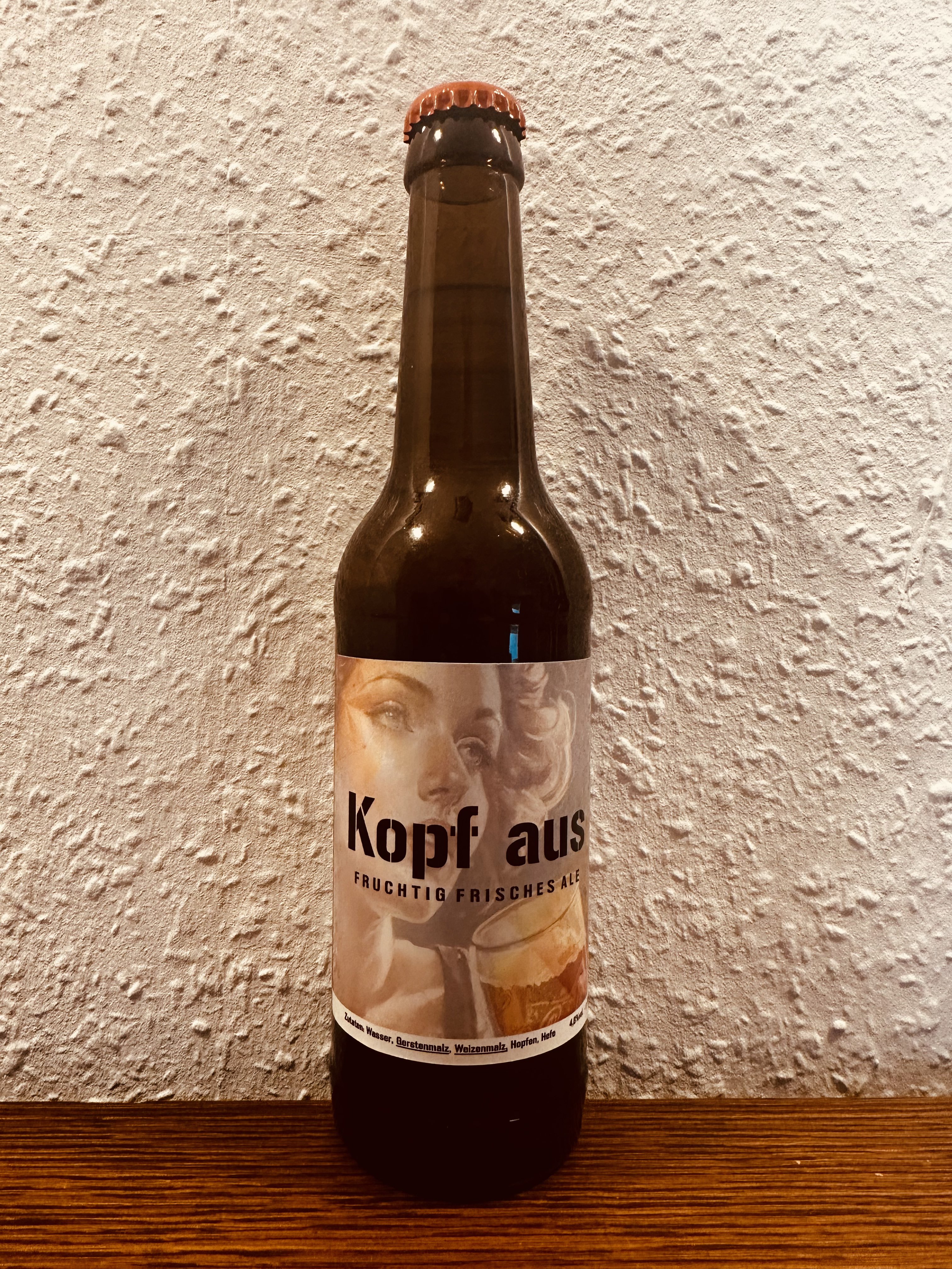 Kopf aus Bier